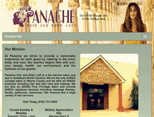 Tablet Screenshot of panachehair-nc.com